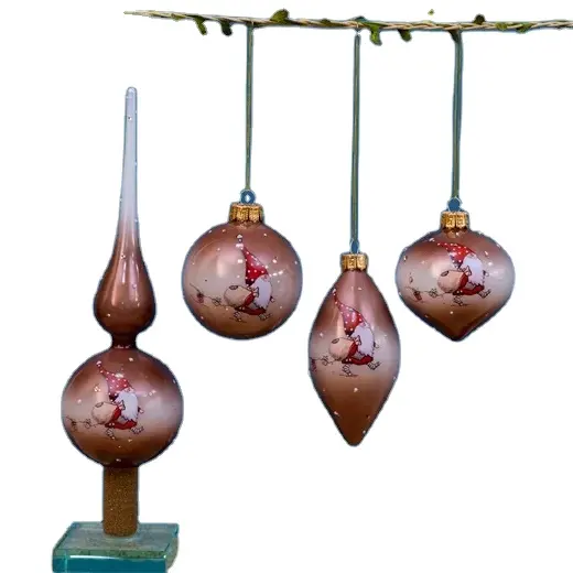 Klasse Glanzende Glazen Bal Beste Prijs Onregelmatig Patroon Hanger Hangende Spiraalvormige Decoraties Xmas Vakantiehuis Feestartikelen