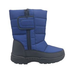 YL3715 Stivali Invernali da <span class=keywords><strong>Uomo</strong></span> Personalizzati <span class=keywords><strong>Blu</strong></span> a Metà Polpaccio Antiscivolo Caldi Impermeabili per Esterni - Product Image 2