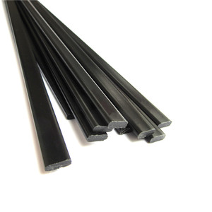 Batang plastik <span class=keywords><strong>Bar</strong></span> datar Polipropilena Strip PP 1/3 inci lebar 8 mm 0.1 inci hitam - Product Image 6