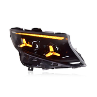 Ensemble de phares LED KGKB pour Benz Vito W447 2016-2023, lentille de projecteur, double faisceau, 6500K, avec clignotant séquentiel, Plug & Play