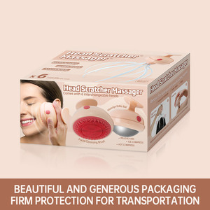 Masajeador de Cabeza y Cabello Portátil de Silicona con Funcionamiento a Batería (Rosa) - Product Image 4