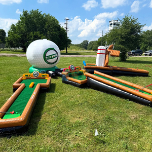 <span class=keywords><strong>Terrain</strong></span> de golf gonflable portable sur mesure, mini-jeux de golf, <span class=keywords><strong>terrain</strong></span> de golf à 3 trous, jouet en PVC <span class=keywords><strong>pour</strong></span> les fêtes et les événements, à vendre - Product Image 2