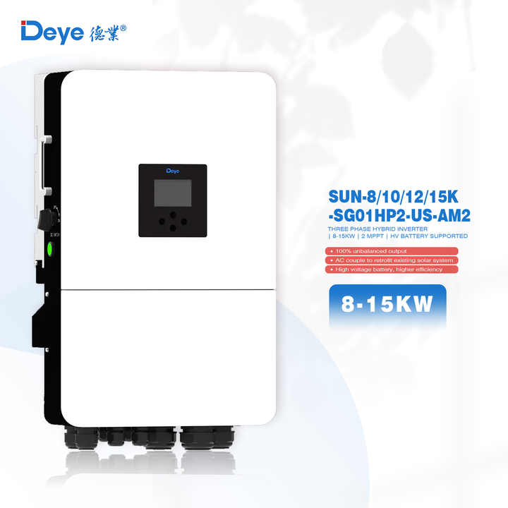 Deye SUN-5K-SG04LP1-EU-SM2 5KW Single Phase Hybrid Solar Inverter for ...