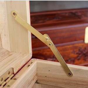 Charnière rabattable en cuivre pur de style chinois, 13.8 cm, montage en surface pour boîte à bijoux, durable - Product Image 2