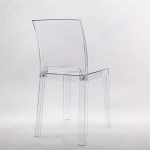 Wholesale Transparent Acrylic Event Party Dining Sale Acrylic Polycarbonate Plastic Crystal Bar Chair Clear Wedding Chair