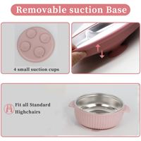 Vente en gros de fabricant de récipients pour aliments pour enfants Ensemble de bols d'alimentation isolés en acier inoxydable et en silicone à double paroi pour bébé
