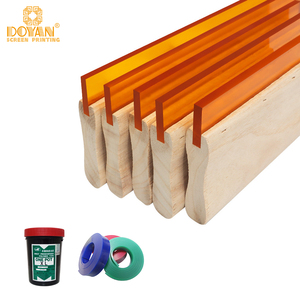 DY nhôm Màn hình in ấn squeegee với tay cầm bằng gỗ cho lụa Màn hình in ấn Nhà máy cung cấp - Product Image 1