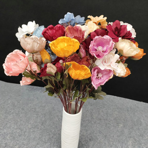 Bouquet de fleurs artificielles Yiyi, coquelicot et jasmin, 10cm-30cm, décoration intérieure, accessoires de photographie - Product Image 4