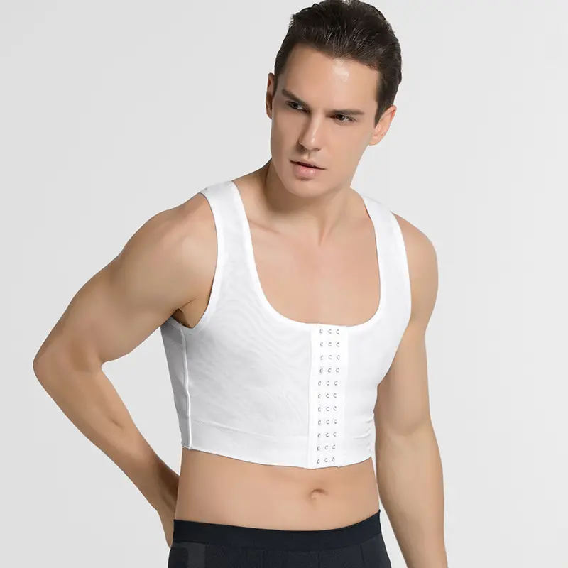 Quần Áo định hình cơ thể nam Corset vest kéo trở lại nâng cơ thể mỏng thoáng khí định hình đồ lót bó sát