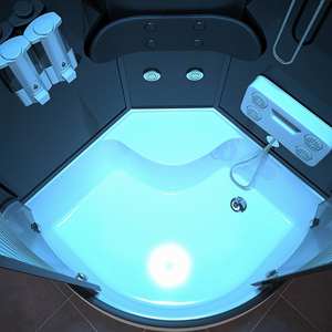 Secteur moderne intégré ABS acrylique bain vapeur <span class=keywords><strong>cabine</strong></span> de <span class=keywords><strong>douche</strong></span> 5-8mm coulissant/walk-in pour hôtels maison salle de bain avec droit - Product Image 6