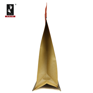 Bolsas de Fondo Plano con Fuelle y Cierre de Cremallera, de Papel Kraft, Estilo Vertical, para Envasado de Alimentos, Café y Té - Product Image 6