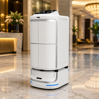 Robot de livraison autonome commercial pour intérieur, avec recharge automatique et service intelligent, pour hôtels, complexes hôteliers et contextes médicaux