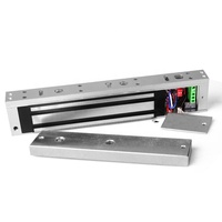 Cerradura Magnética DFD de 280 kg (600 lb) con Salida de Señal LED para Puertas de Vidrio y Madera, Sistema de Control de Acceso y Seguridad, Venta al Por Mayor