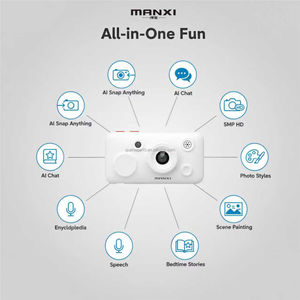 Cámara Digital Infantil OEM con IA, Video 4K, Sensor CMOS, Reconocimiento de 8 Personajes con IA, Pantalla IPS de 4.0 Pulgadas para el Aprendizaje y el Diversión - Product Image 2