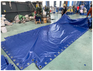 <span class=keywords><strong>Bâche</strong></span> résistante aux UV ignifuge de camion bon marché 610gsm 20X30 <span class=keywords><strong>bâche</strong></span> épaisse de PVC pour le toit de couverture de voiture de <span class=keywords><strong>remorque</strong></span> de camion - Product Image 3