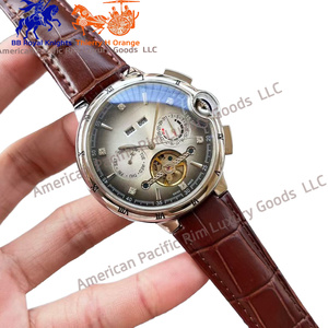 สำหรับนาฬิกาแบรนด์หรูสำหรับผู้หญิง ระบบควอตซ์ โรนด้า แซฟไฟร์ คริสตัล ประดับเพชร สายสแตนเลสสตีล ปฏิทินคู่ ฝรั่งเศส - Product Image 5