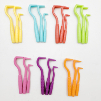 Kit de 3 extracteurs de tiques en plastique robuste, écologiques et efficaces, de tailles variées, pour le traitement des acariens chez les animaux domestiques
