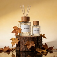 Diffuseur de parfum d'ambiance de luxe personnalisé rechargeable, flacon en verre vide 50ml/85ml/100ml/150ml, emballage en boîte, givré, estampage à chaud