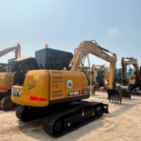 Mini-excavatrice Sany SY65C d'occasion de 6,5 tonnes, excavatrice compacte hydraulique Sany SY60 SY75 d'occasion à vendre