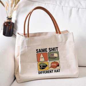 Sac de plage en toile personnalisé grand format avec motif de <span class=keywords><strong>chapeau</strong></span>, motif identique, livraison rapide, sac fourre-tout monogrammé, cadeau pour femme - Product Image 6