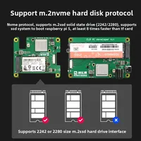 Module de passerelle IoT industriel intelligent haute performance Raspberry Pi 5 Hailo-8 AI Accelerator HAT 26 TOPS pour l'inférence des données à l'extrémité