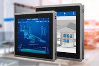 Ordinateur de contrôle industriel mural Yingtouch de 15 pouces avec écran tactile capacitif, rapport d'aspect 16:9, interfaces USB/DVI