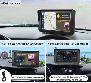 Oem ODM 7 inch xách tay không dây Carplay <span class=keywords><strong>Android</strong></span> đài phát thanh tự động autoestereo màn hình cảm ứng GPS BT FM màn hình thông minh - Product Image 3