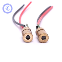 Diodo Láser de luz de punto rojo de 5V 1mW cabezal láser 650nm Clase 1