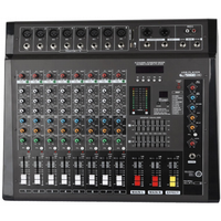 Console de mixage professionnelle 8/12 canaux série Console de mixage Audio domestique alimentation Compatible MP3