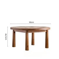 Ensemble de table basse en bois massif de style Wabi-sabi, moderne, simple et haut de gamme, table basse de style japonais pour le salon