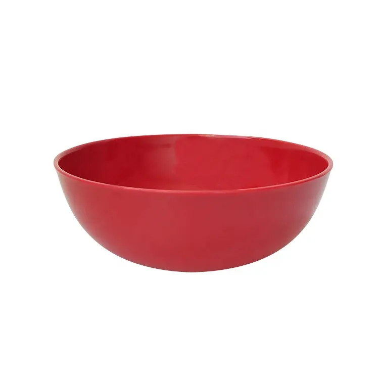 Trung Quốc Giá Tốt Mì gạo Bộ đồ ăn nhựa màu đỏ salad phục vụ Bát Vòng melamine Bát phục vụ bát