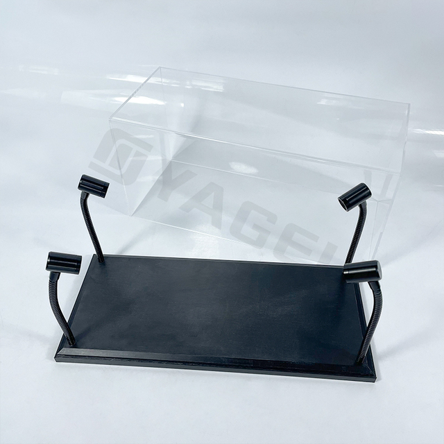 LED Lighted Collectors Showcase Display Clear Acrylic Lights Display Show Case for 1/18 Scale