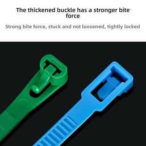 Attaches-câbles réutilisables et détachables en nylon 66 de haute qualité et respectueux de l'environnement, disponibles en plusieurs couleurs - Product Image 3