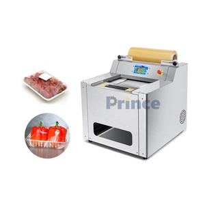 Machine d'emballage automatique de viande de <span class=keywords><strong>poulet</strong></span> avec film étirable en PVC, machine d'emballage de barquettes alimentaires, machine d'emballage de fruits et légumes avec film alimentaire - Product Image 2