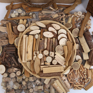 Blocs de bois naturels multi-spécifications, faits à la main, pour DIY, style nordique, pour Noël et fêtes d'anniversaire - Product Image 4