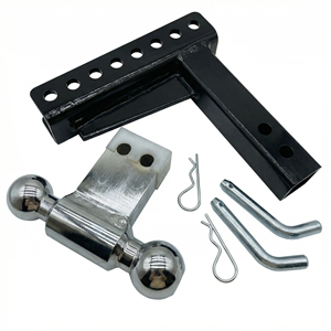Nuevo <span class=keywords><strong>enganche</strong></span> de remolque ajustable de alta resistencia Yikun con receptor de 2 pulgadas, soporte doble para barra de remolque, acero de alta resistencia con revestimiento antirrobo para RV/barco/camión - Product Image 1