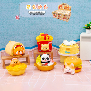 Yu Mo Craft - Figuras Coleccionables de Comida Temptinga, Caja Sorpresa de 6 Piezas, Juguetes de Animales, Decoración de Escritorio, Regalo - Product Image 1