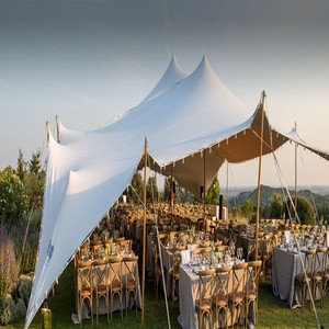 Tienda de habitación <span class=keywords><strong>cerrada</strong></span> elástica y elástica impermeable de 8*12m con puertas para eventos de boda - Product Image 1
