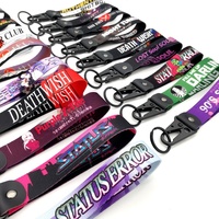 Porte-clés en alliage de zinc de style JDM, minimaliste et moderne, avec cordon de poignet et pendentif