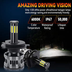 Phares LED H4 en gros, 360 degrés, 6000K, 12V, ajustement universel, 50W, garantie 1 an pour voitures - Product Image 6