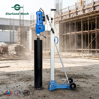 Machine de forage diamantée DD35 Brick Max 500 mm avec support pour béton armé, briques, pierres et installation de tuyaux