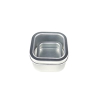 Boîte en fer blanc rectangulaire personnalisée avec couvercle hermétique, vente chaude d'usine, emballage pour bonbons et chocolats