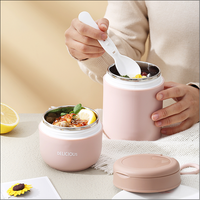Vente en gros Boîte à lunch thermique isolée de qualité alimentaire à deux étages Boîte à bento pour garder la chaleur sous vide