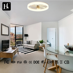 Ventilador de techo LED moderno con control remoto, de aluminio, 6 velocidades, para sala de estar, 110V, con convertidor de frecuencia, venta al por mayor de fábrica. - Product Image 3