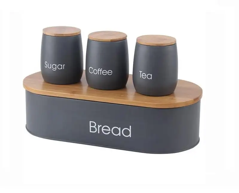 Bread Box Storage Container For Kitchen Counter Dry Food Storage Container