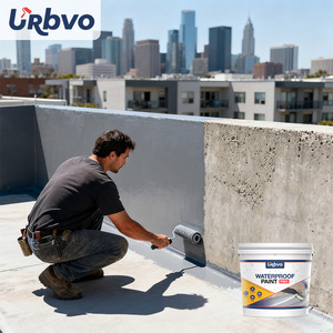 Pintura acrílica resistente al agua para ducha, paredes de sótano de hormigón, revestimiento de cubierta, pintura de goma líquida impermeable para hormigón - Product Image 1