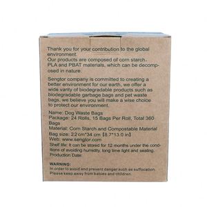 Pelle de nettoyage jetable pour excréments d'animaux avec sacs à déjections canines, fournitures écologiques pour animaux de compagnie, ramasse-crottes pour chats et chiens - Product Image 6