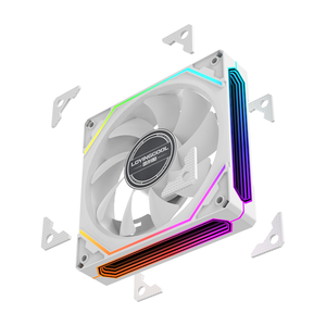 Lovingocool 120mm RGB argb chơi game <span class=keywords><strong>CPU</strong></span> Cooler OEM nhà máy làm mát không khí cho PC trường hợp 3pin giao diện 4pin đầy màu sắc Nhựa tản nhiệt - Product Image 6