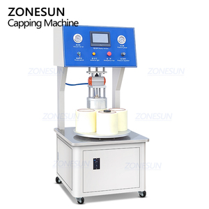 Zonesun ZS-FK50 quay Máy tính để bàn nhỏ nắp chân không khí nén vít nửa bán tự động máy đóng nắp chai cho lọ thủy tinh - Product Image 6