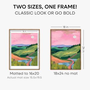Modern Wooden Photo <b>Frame</b> Rectangular Horizontal Wall Hanging Durable Digital Printing Full Color Home Decor - Product Image 3